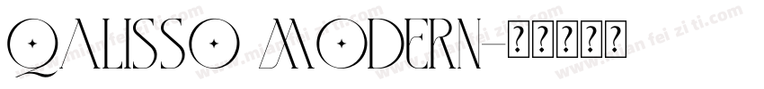 Qalisso Modern字体转换